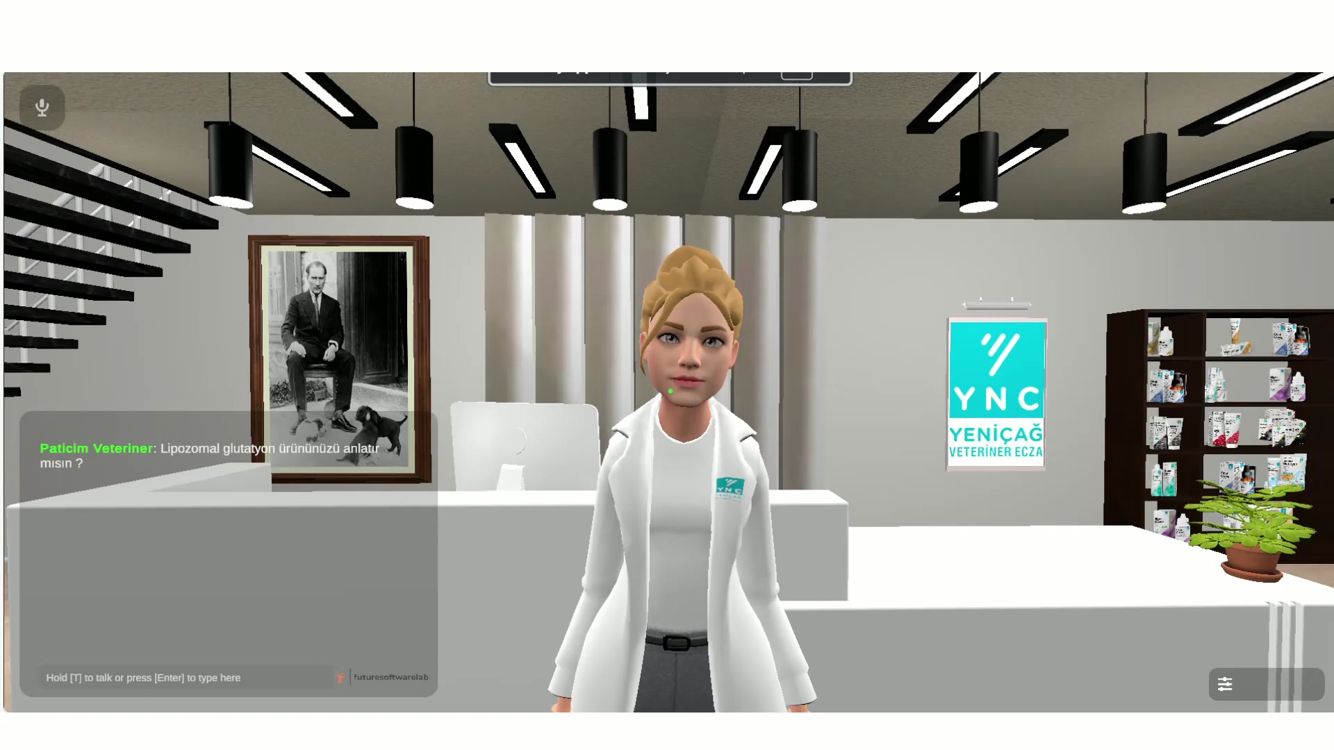 Yeniçağ Veteriner Ecza — VR ortamında AI asistan